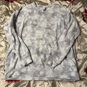 Athleta Women's Crewneck Top in Gray Camo